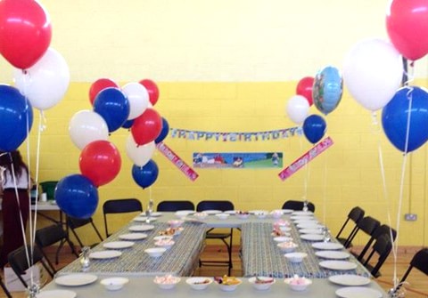 Children's Birthday Party Helium Balloons in Kingswood Community Centre