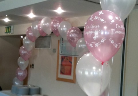 Girls Communion Helium Balloons